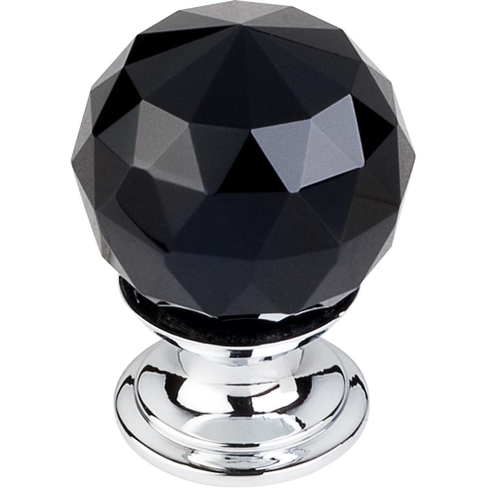 Top Knobs Black Crystal Knob Base