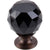Top Knobs Black Crystal Knob Base