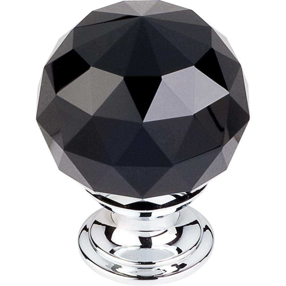 Top Knobs Black Crystal Knob Base
