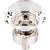 Top Knobs TK128 Clear Octagon Crystal Knob 1 1/8" w/ Oil Rubbed Bronze - Parent