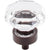 Top Knobs TK128 Clear Octagon Crystal Knob 1 1/8" w/ Oil Rubbed Bronze Base