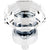 Top Knobs TK128 Clear Octagon Crystal Knob 1 1/8" w/ Oil Rubbed Bronze Base