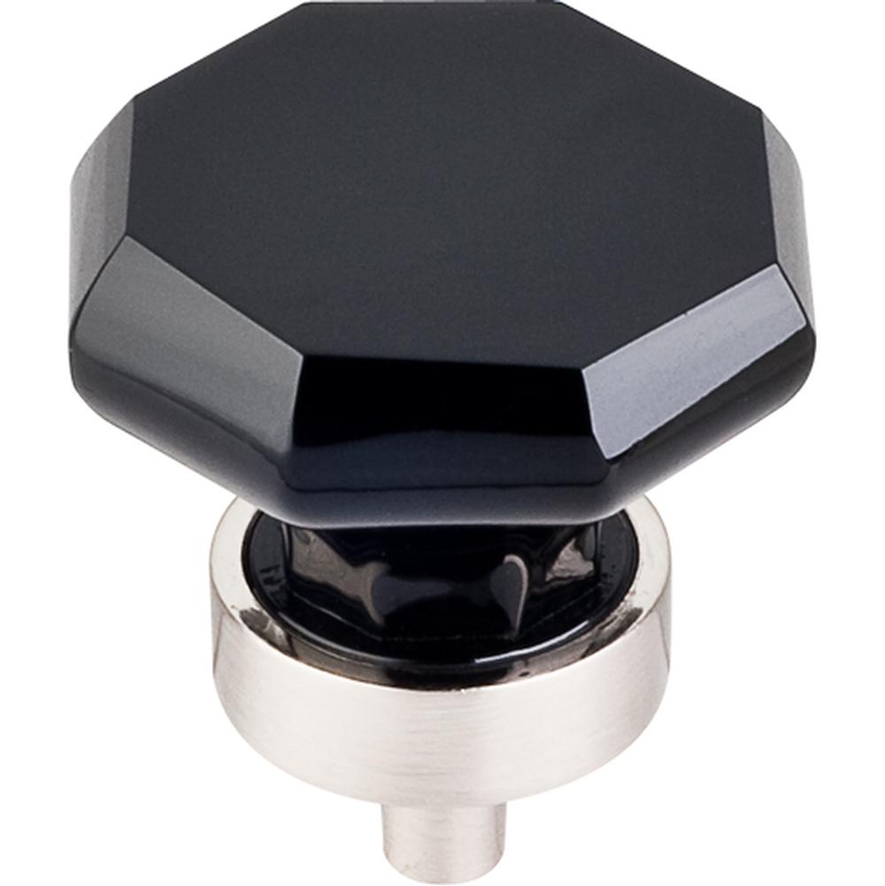 Top Knobs TK137 Black Octagon Crystal Knob 1 3/8" - Parent