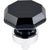 Top Knobs TK137 Black Octagon Crystal Knob 1 3/8"