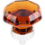 Top Knobs TK138 Wine Octagon Crystal Knob 1 1/8" w/ Oil Rubbed Bronze Base