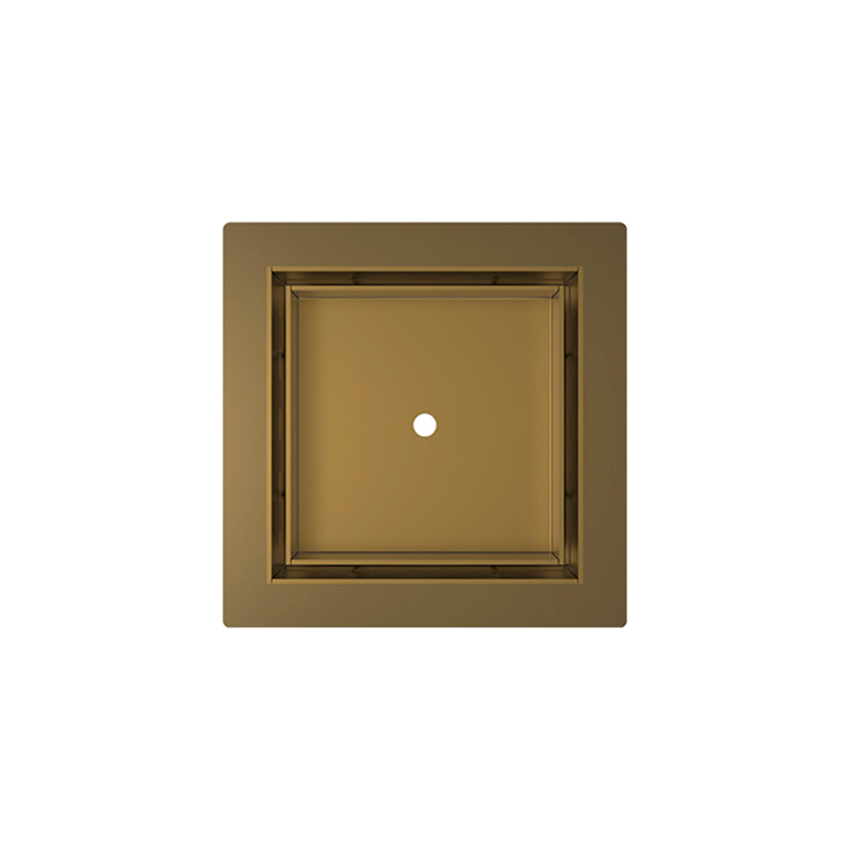 Infinity Drain TLF 5  5� x 5� Flanged Tile Drain Strainer for 3/8" tile with 2� Throat