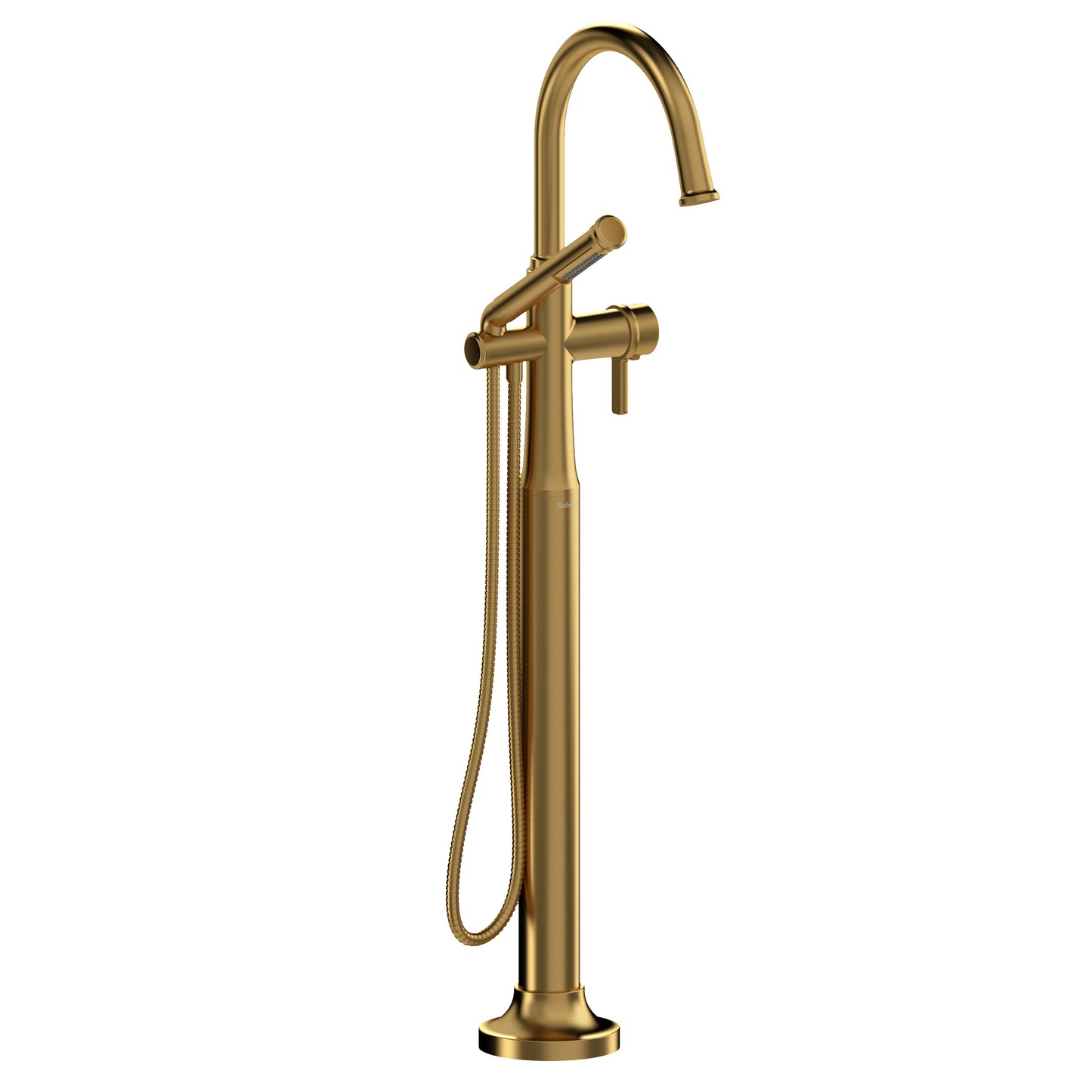 Riobel TMMRD39 Momenti Thermostatic Single Hole Floor Mount Tub Filler Trim With C-Spout - Parent