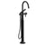 Riobel TMMRD39 Momenti Thermostatic Single Hole Floor Mount Tub Filler Trim With C-Spout