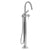 Riobel TMMRD39 Momenti Thermostatic Single Hole Floor Mount Tub Filler Trim With C-Spout