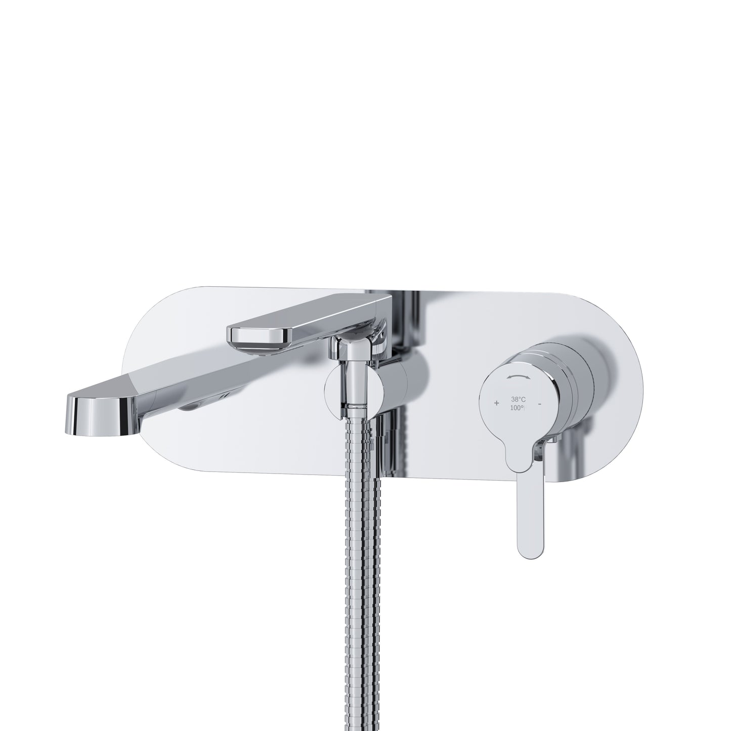 Riobel TNB21 Nibi Wall Mount Thermostatic/Pressure Balance Tub Filler Trim