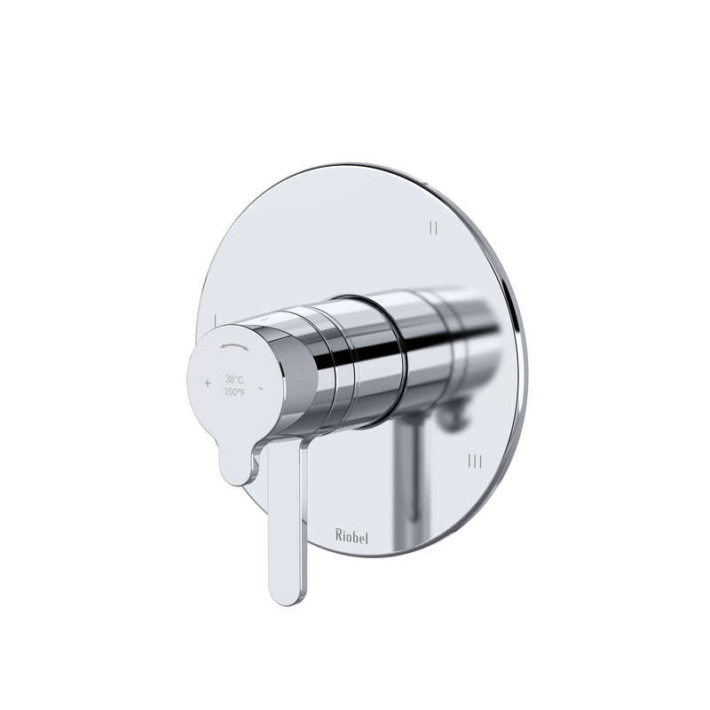 Riobel TNB45 Nibi 1/2" Therm & Pressure Balance Trim With 5 Functions