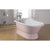 Cheviot 2177 Traditional Cast Iron Bathtub With Pedestal Base And Continuous Rolled Rim
