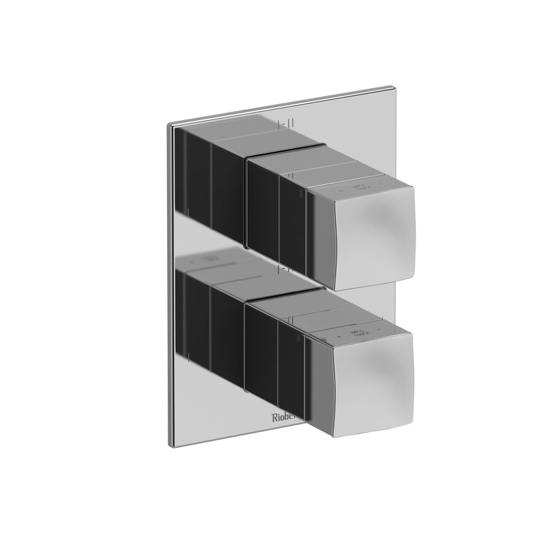 Riobel TRF46 Reflet 3/4" Therm & Pressure Balance Trim With 6 Functions