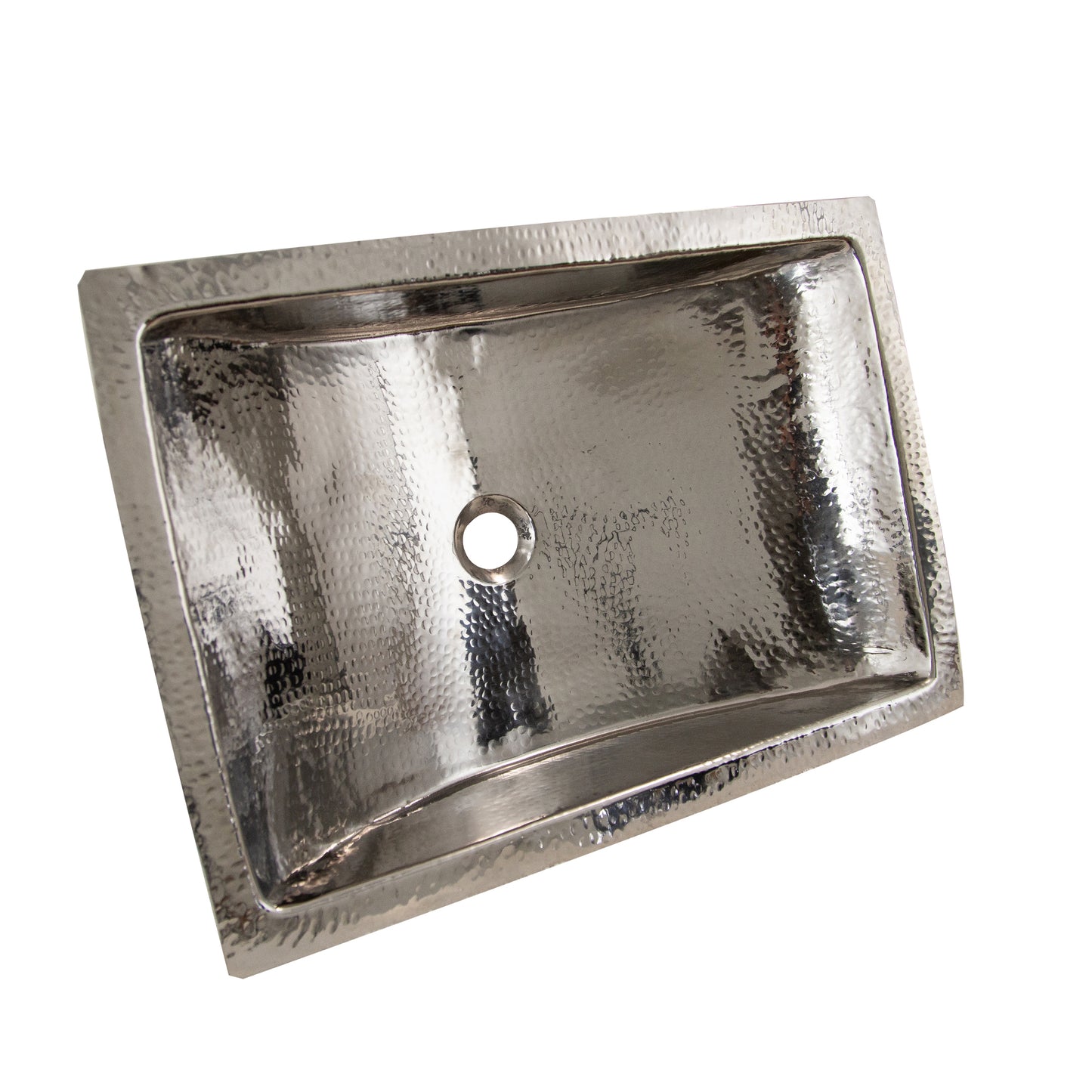 Nantucket Sinks TRS2416 Hand Hammered Bathroom Sink