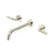 Riobel TRU03 Riu Wall Mount Lavatory Faucet Trim