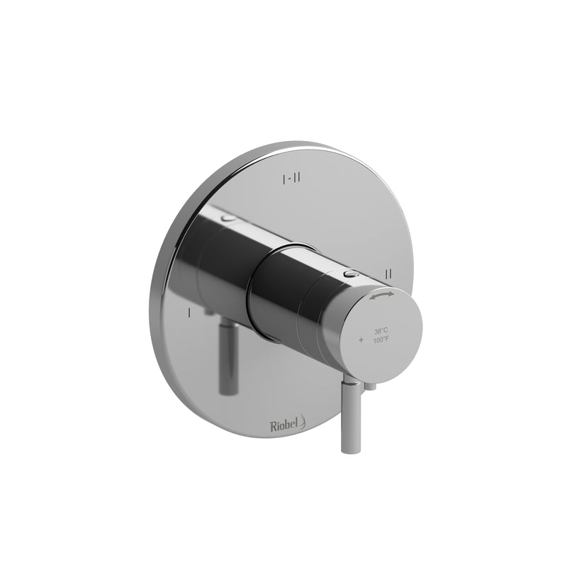 Riobel TRUTM23 Riu 1/2" Therm & Pressure Balance Trim With 3 Functions