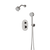 Artos TS081 Opera Thermostatic Shower Trim Kit with Multifunction Shower Head, Hand Shower