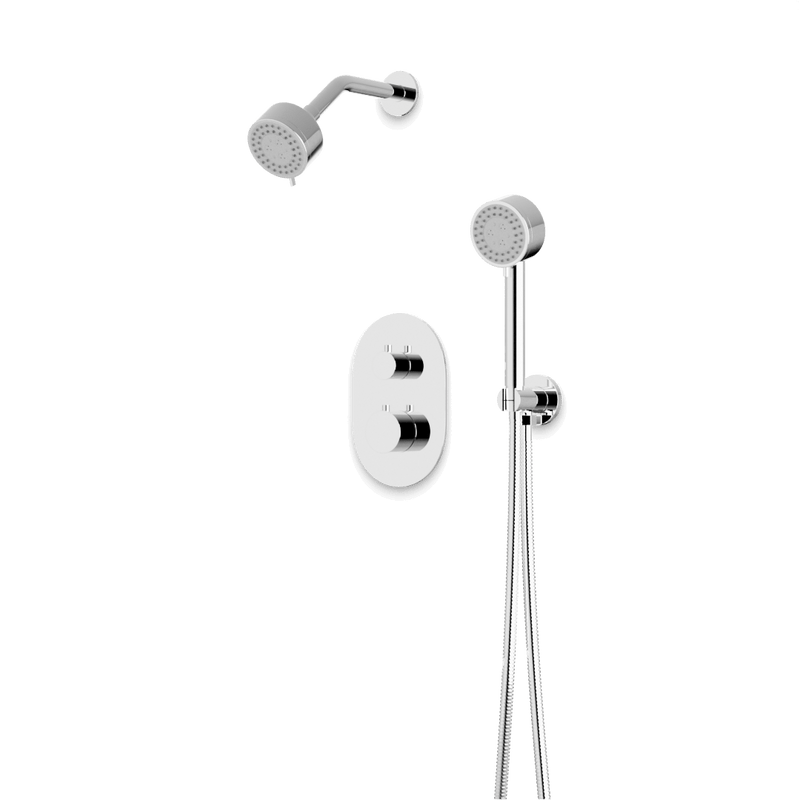 Artos TS081 Opera Thermostatic Shower Trim Kit with Multifunction Shower Head, Hand Shower
