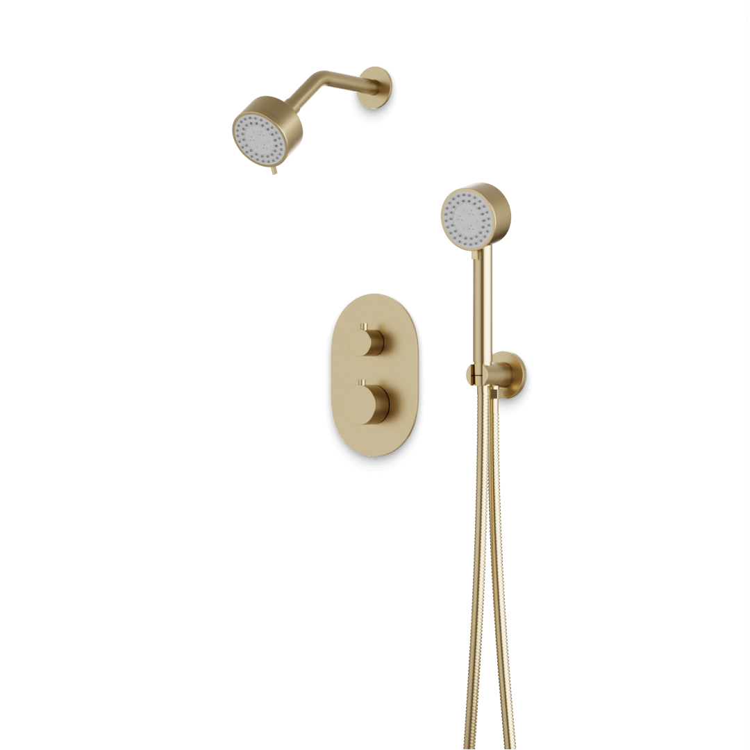 Artos TS081 Opera Thermostatic Shower Trim Kit with Multifunction Shower Head, Hand Shower