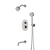 Artos TS083 Opera Thermostatic Shower Trim Kit with Multifunction Shower Head, Hand Shower, Tub Filler
