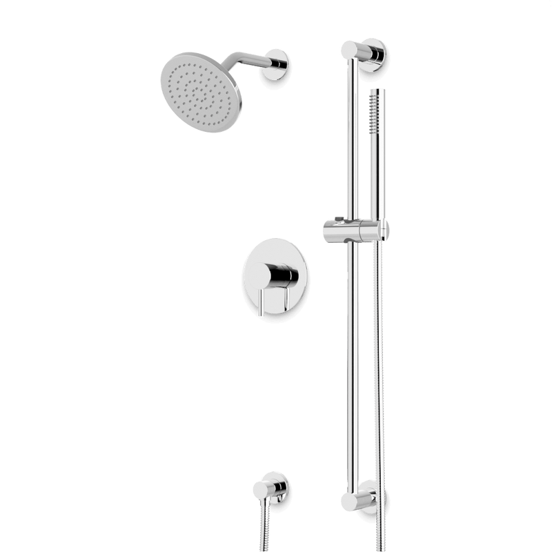 Artos TS253 Opera 2-Way Pressure Balance Shower Trim Kit with Hand Shower on Slide Bar with Separate Water Outlet