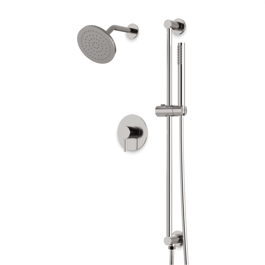 Artos TS254 Opera 2-Way Pressure Balance Shower Trim Kit with Hand Shower on Integrated Slide Bar