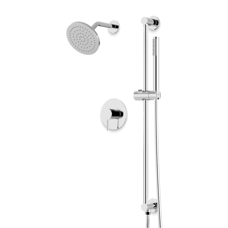 Artos TS254 Opera 2-Way Pressure Balance Shower Trim Kit with Hand Shower on Integrated Slide Bar