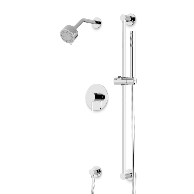 Artos TS263 Opera 2-Way Pressure Balance Multifunction Shower Trim Kit with Hand Shower on Slide Bar with Separate Water Outlet