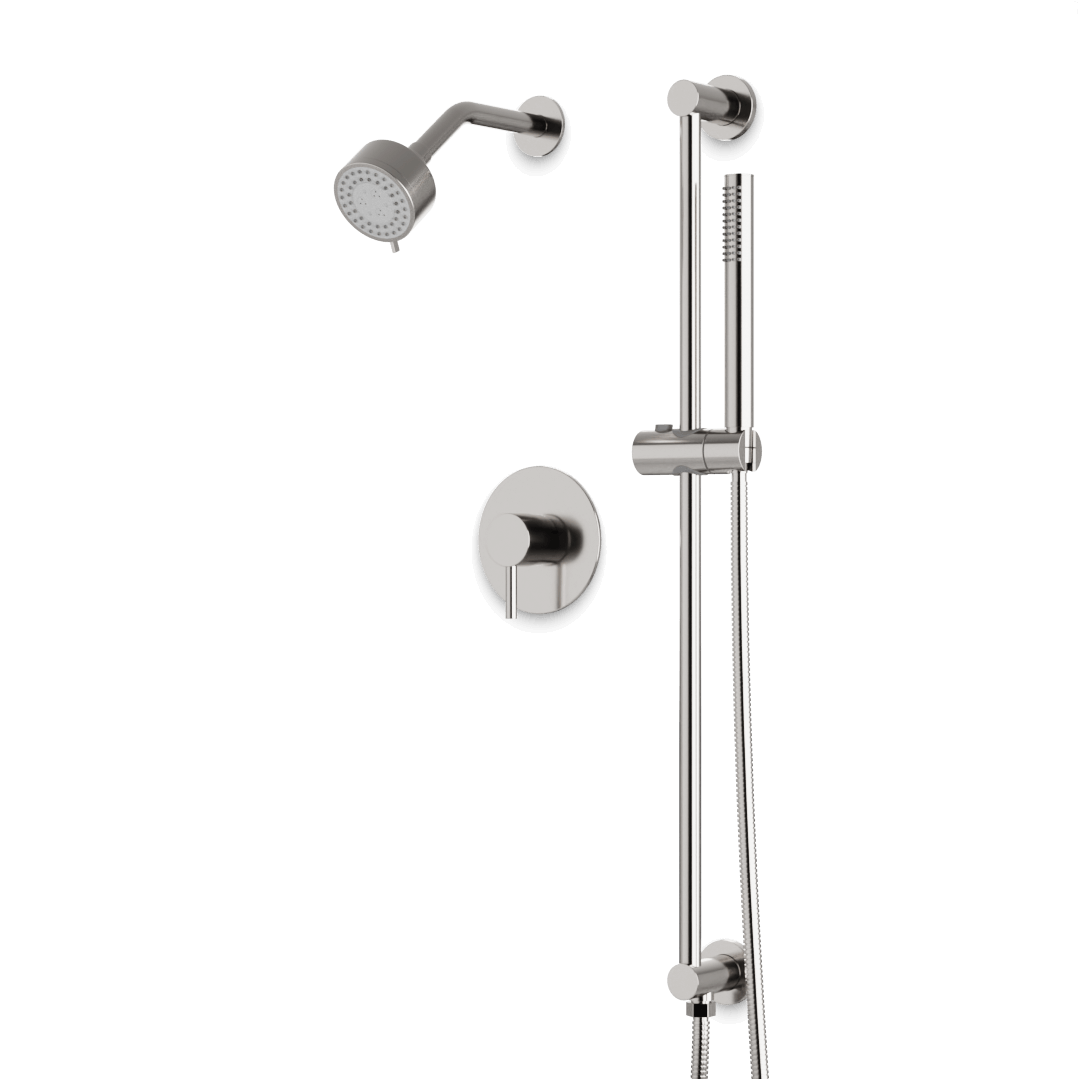 Artos TS264 Opera 2-Way Pressure Balance Multifunction Shower Trim Kit with Hand Shower on Integrated Slide Bar