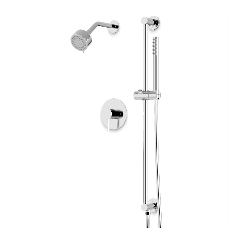 Artos TS264 Opera 2-Way Pressure Balance Multifunction Shower Trim Kit with Hand Shower on Integrated Slide Bar