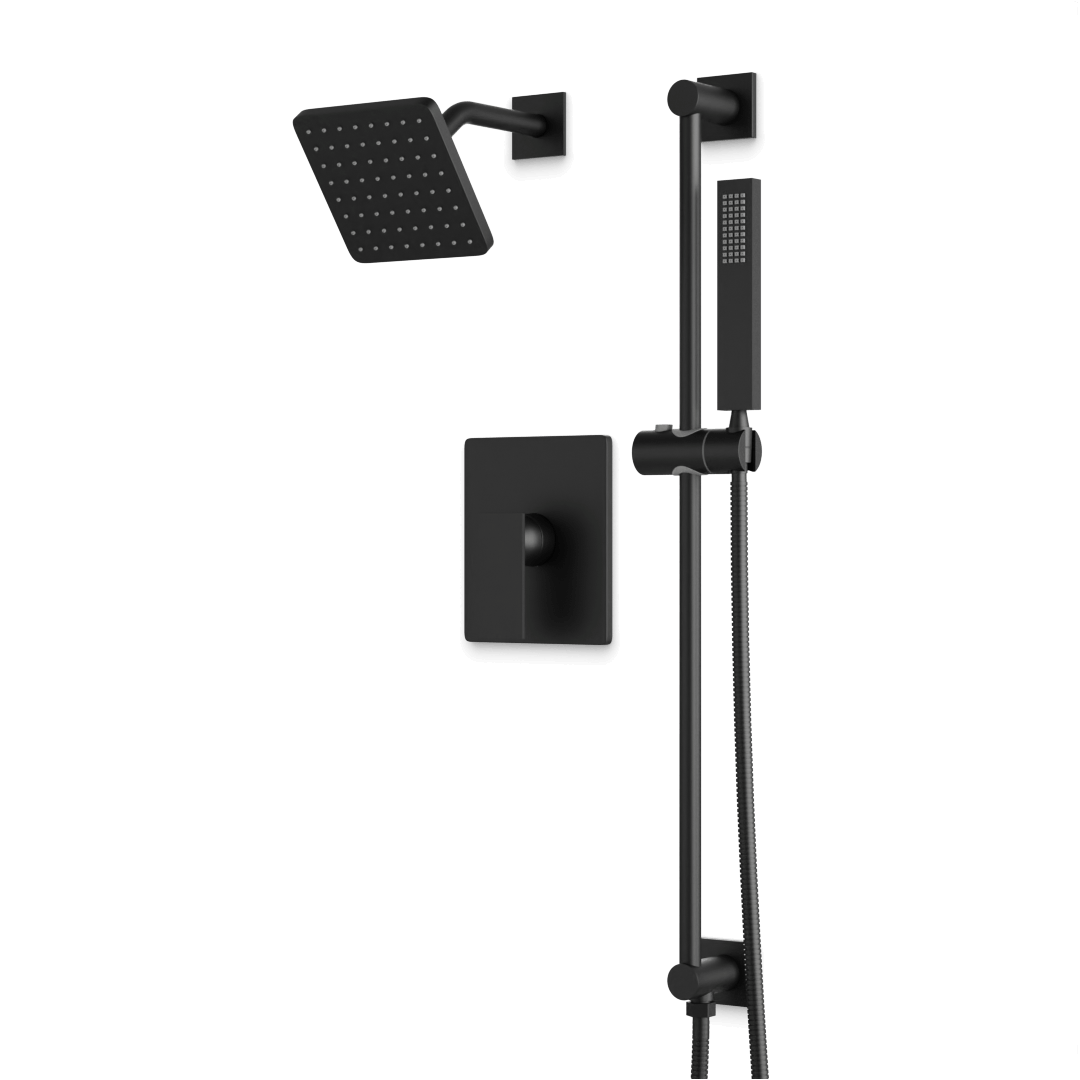 Artos TS274 Edge 2-Way Pressure Balance Shower Trim Kit with Hand Shower on Integrated Slide Bar - Parent