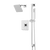 Artos TS274 Edge 2-Way Pressure Balance Shower Trim Kit with Hand Shower on Integrated Slide Bar