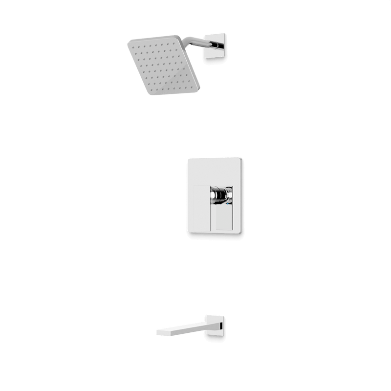 Artos TS276 Edge 2-Way Pressure Balance Shower Trim Kit with Tub Filler