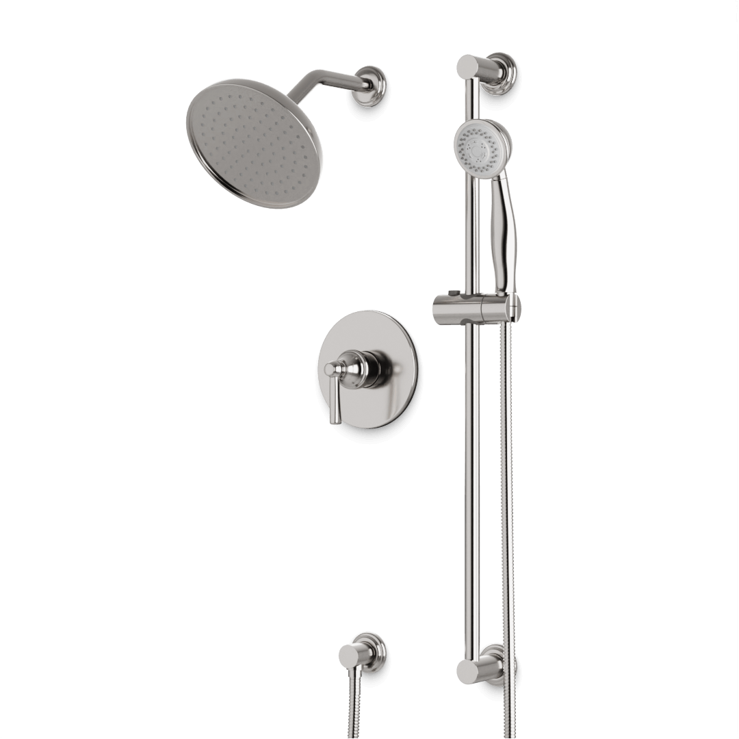 Artos TS283 Classic 2-Way Pressure Balance Shower Trim Kit with Hand Shower on Slide Bar with Separate Water Outlet