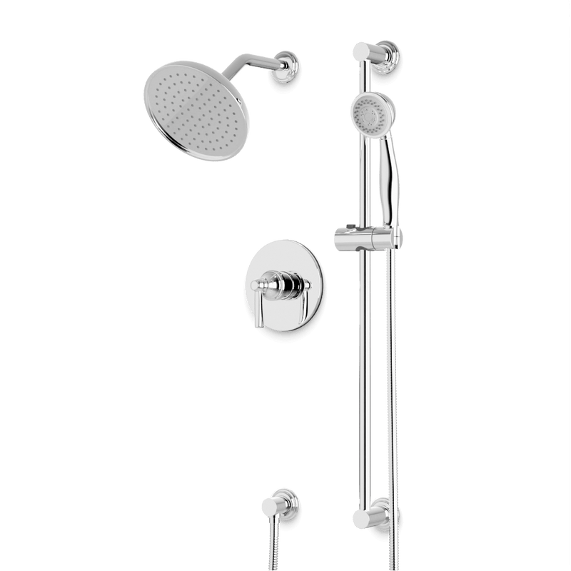 Artos TS283 Classic 2-Way Pressure Balance Shower Trim Kit with Hand Shower on Slide Bar with Separate Water Outlet