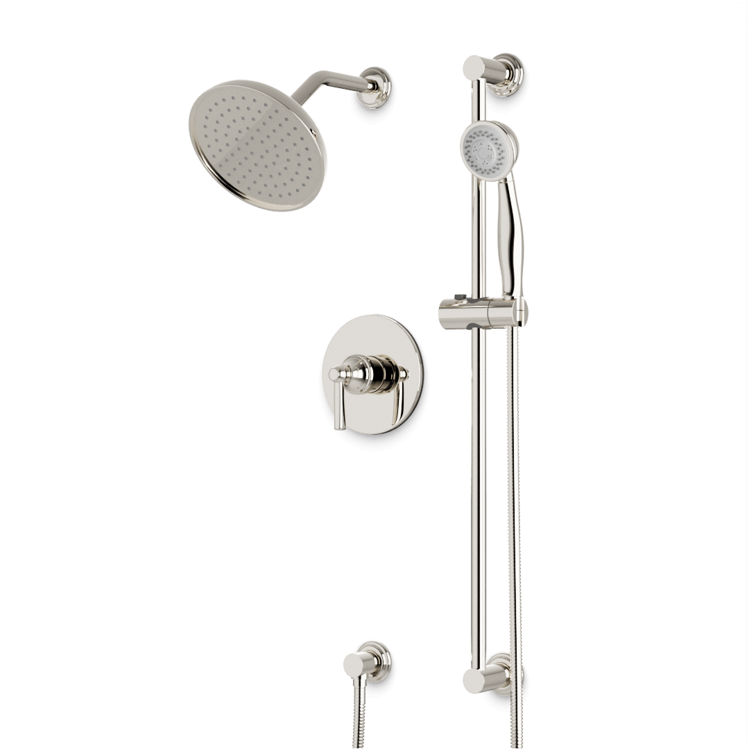 Artos TS283 Classic 2-Way Pressure Balance Shower Trim Kit with Hand Shower on Slide Bar with Separate Water Outlet