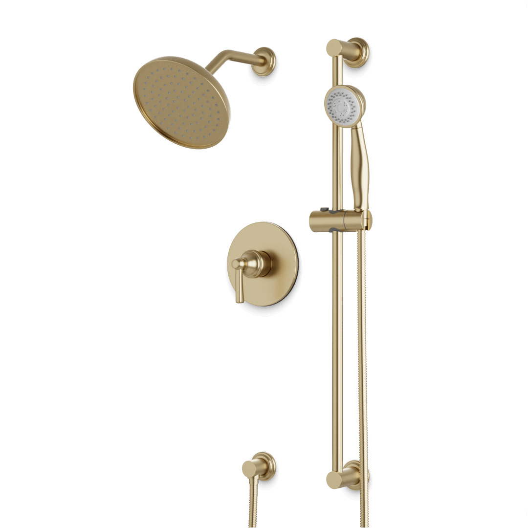 Artos TS283 Classic 2-Way Pressure Balance Shower Trim Kit with Hand Shower on Slide Bar with Separate Water Outlet