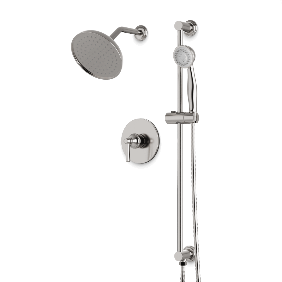 Artos TS284 Classic 2-Way Pressure Balance Shower Trim Kit with Hand Shower on Integrated Slide Bar