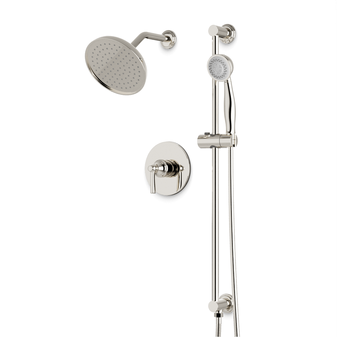 Artos TS284 Classic 2-Way Pressure Balance Shower Trim Kit with Hand Shower on Integrated Slide Bar