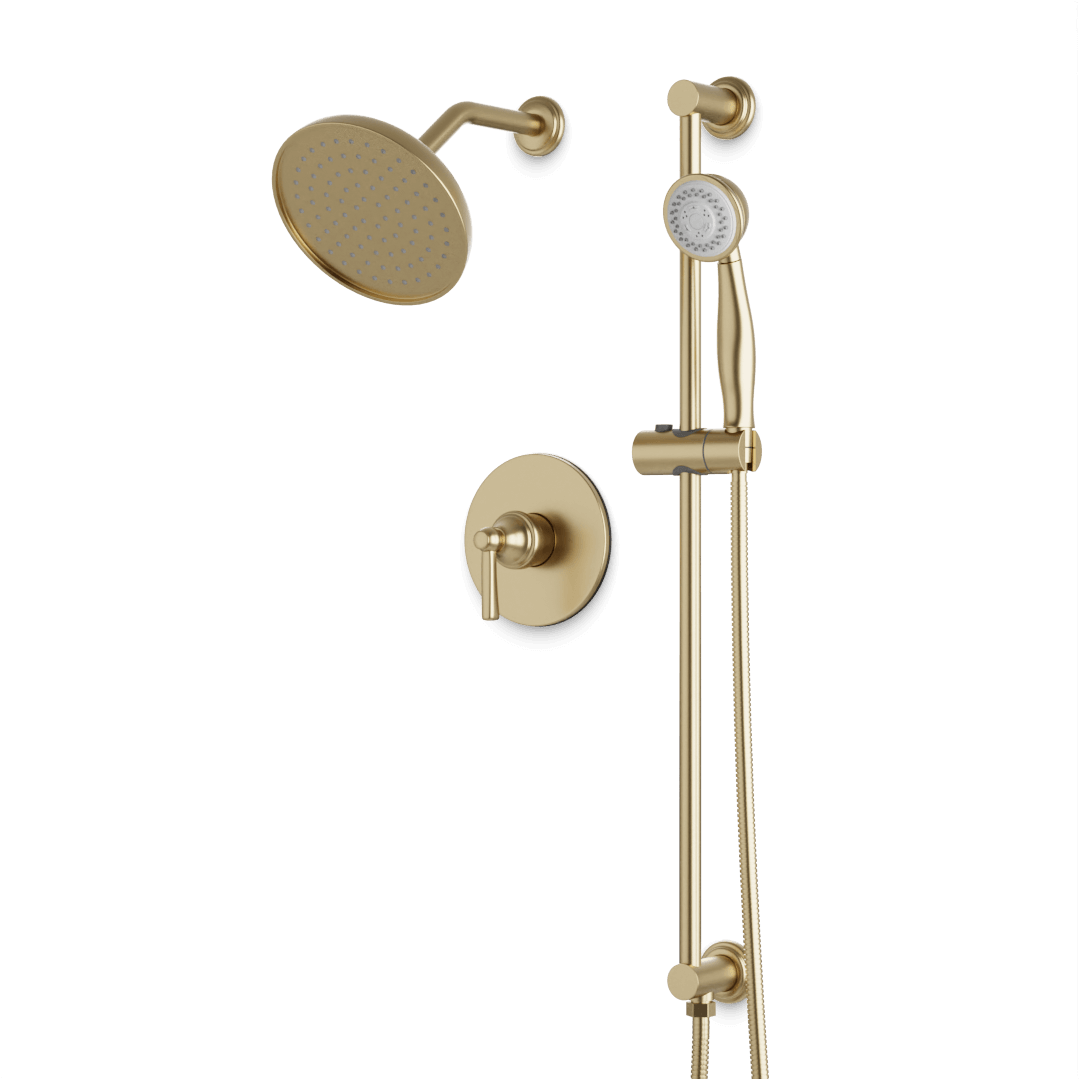 Artos TS284 Classic 2-Way Pressure Balance Shower Trim Kit with Hand Shower on Integrated Slide Bar