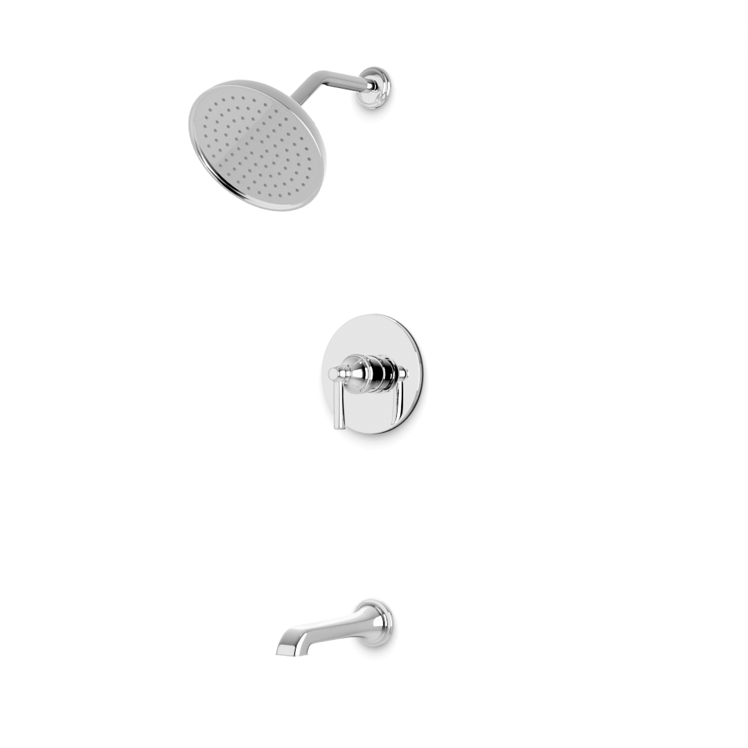 Artos TS286 Classic 2-Way Pressure Balance Shower Trim Kit with Tub Filler