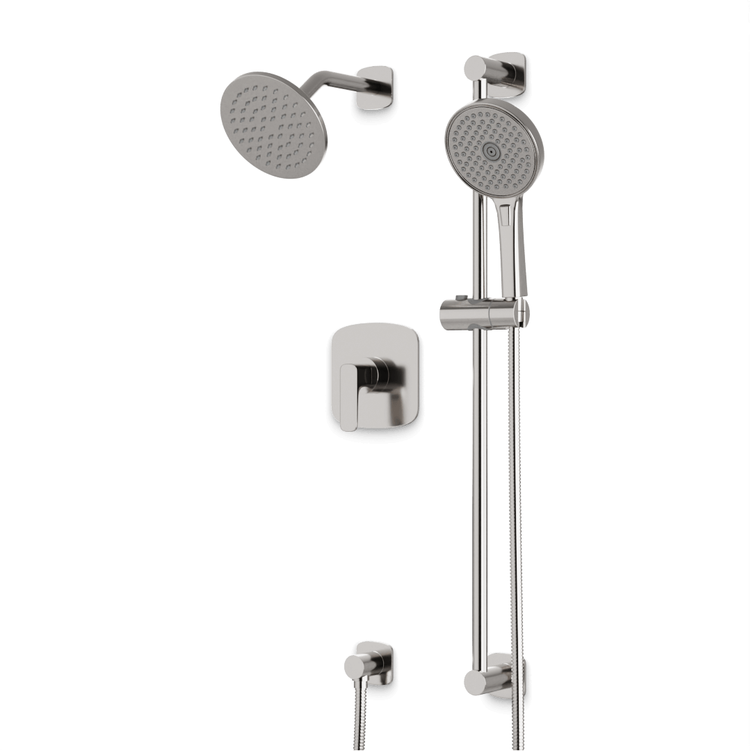 Artos TS293 Harmony 2-Way Pressure Balance Shower Trim Kit with Hand Shower on Slide Bar with Separate Water Outlet