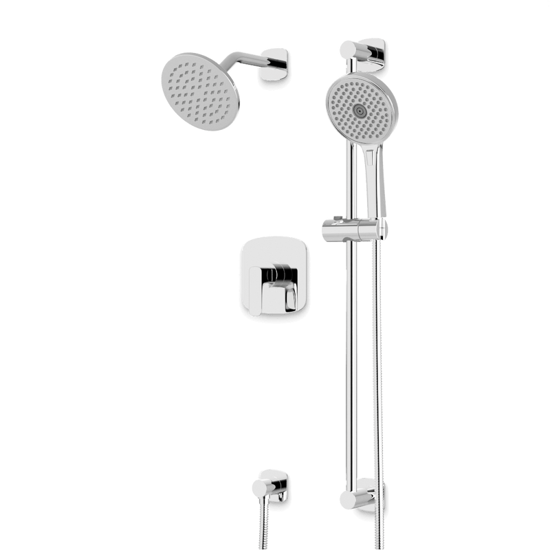 Artos TS293 Harmony 2-Way Pressure Balance Shower Trim Kit with Hand Shower on Slide Bar with Separate Water Outlet