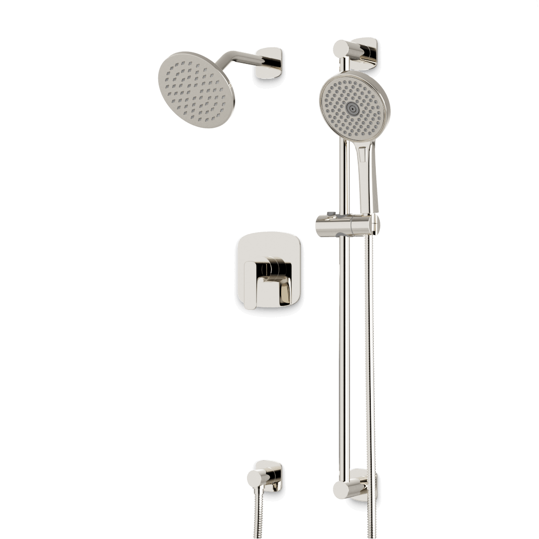 Artos TS293 Harmony 2-Way Pressure Balance Shower Trim Kit with Hand Shower on Slide Bar with Separate Water Outlet