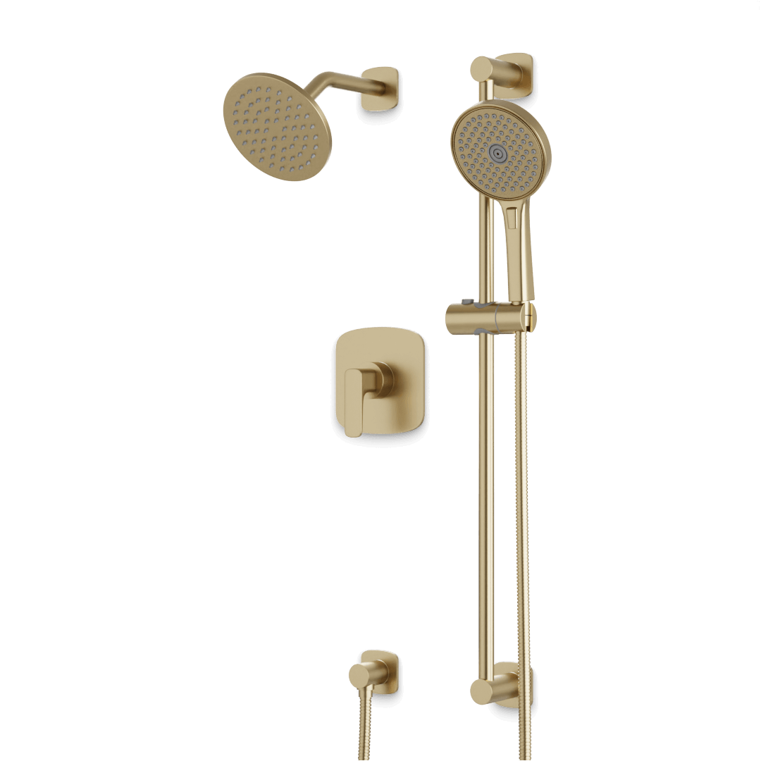 Artos TS293 Harmony 2-Way Pressure Balance Shower Trim Kit with Hand Shower on Slide Bar with Separate Water Outlet