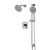 Artos TS294 Harmony 2-Way Pressure Balance Shower Trim Kit with Hand Shower on Integrated Slide Bar