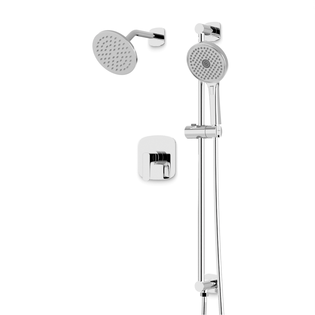 Artos TS294 Harmony 2-Way Pressure Balance Shower Trim Kit with Hand Shower on Integrated Slide Bar