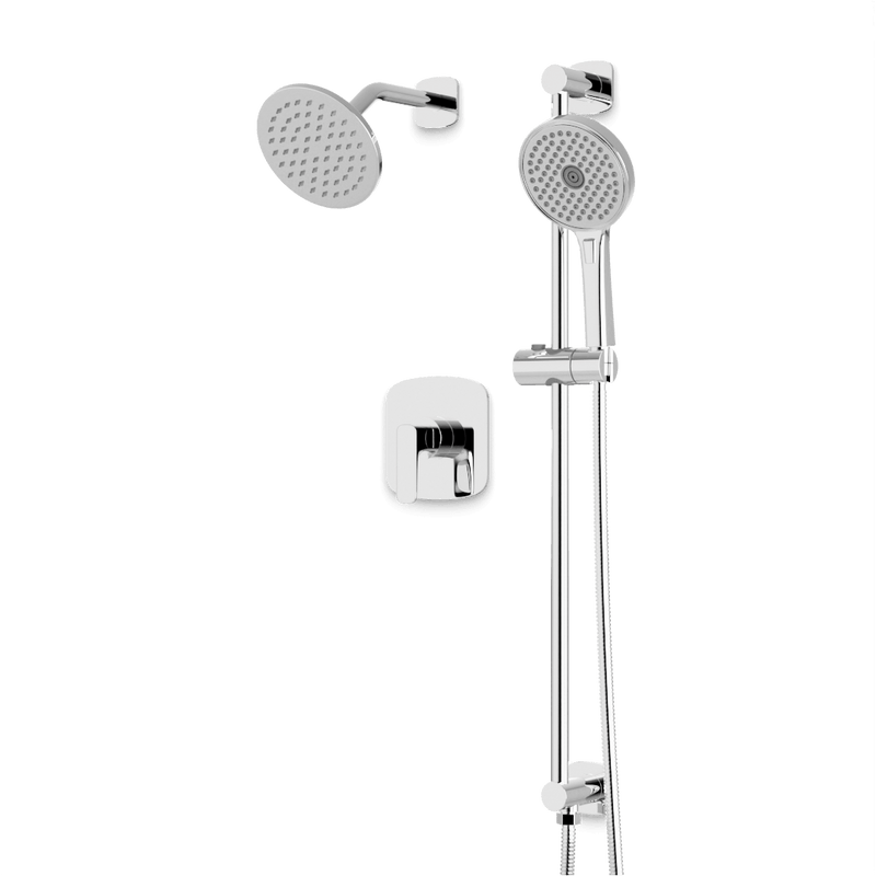 Artos TS294 Harmony 2-Way Pressure Balance Shower Trim Kit with Hand Shower on Integrated Slide Bar