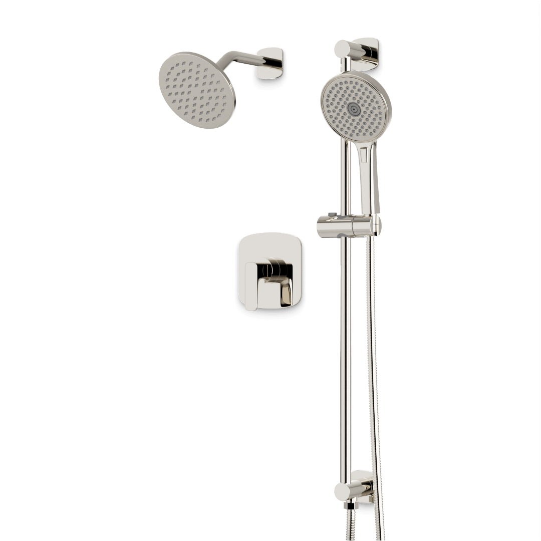 Artos TS294 Harmony 2-Way Pressure Balance Shower Trim Kit with Hand Shower on Integrated Slide Bar