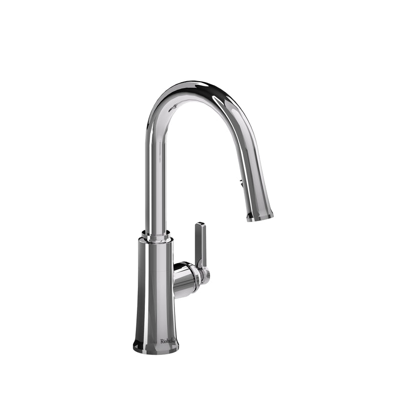 Riobel TTRD101 Trattoria Pull-Down Kitchen Faucet With C-Spout